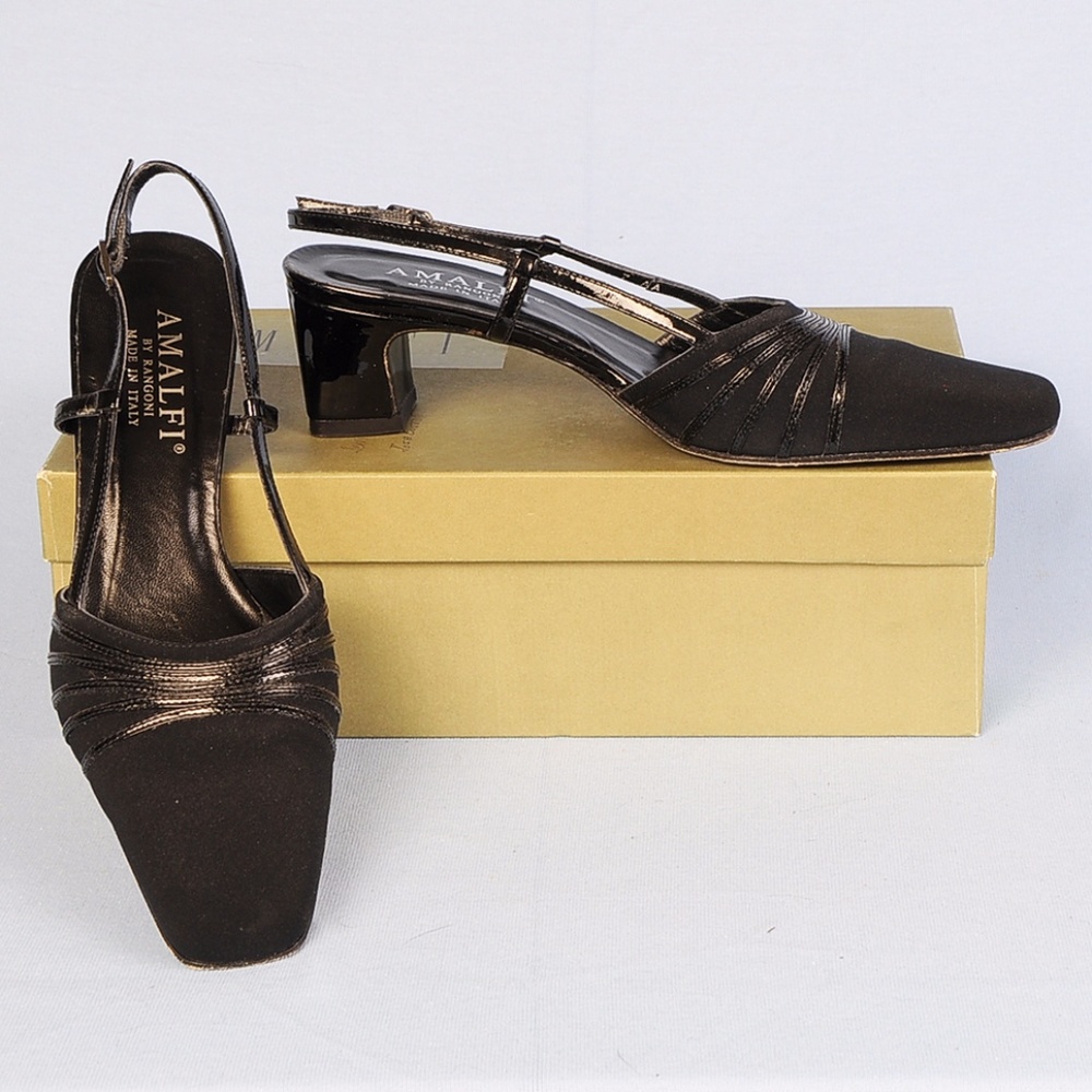 Amalfi Italian Made Sling with Pump Heels