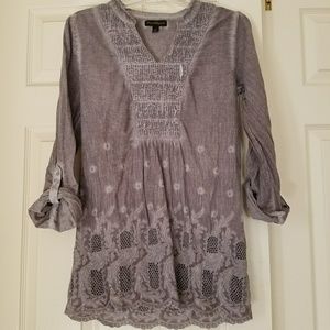 Grey Acid Wash Caftan