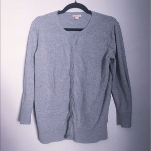 Merona Cardigan - Large - Gray Button Down