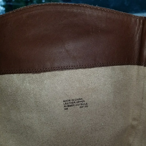 Michael Kors Black w/ brown Riding boots - Picture 3 of 4