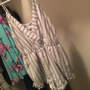 Striped romper