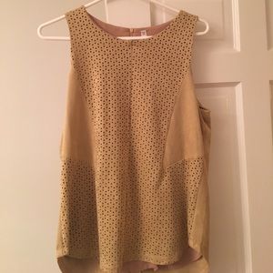 Suede tank top
