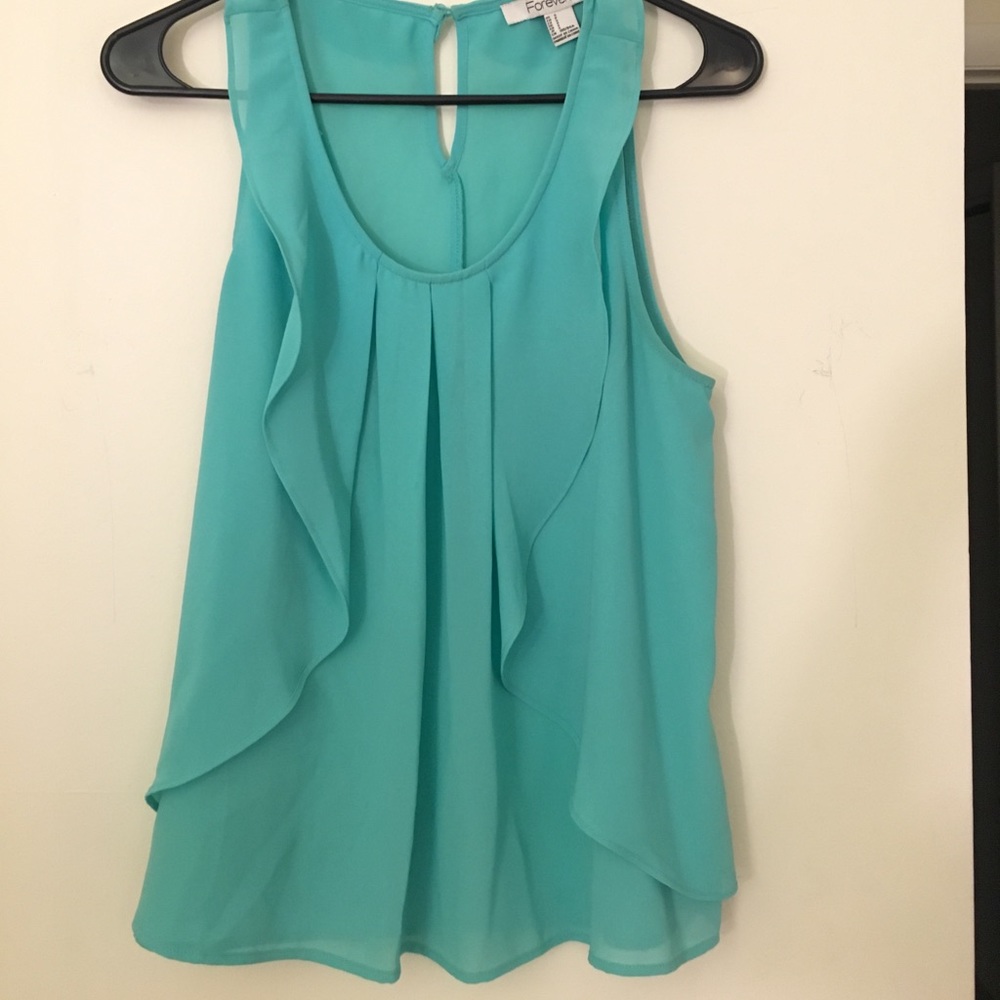 Teal blouse Forever 21