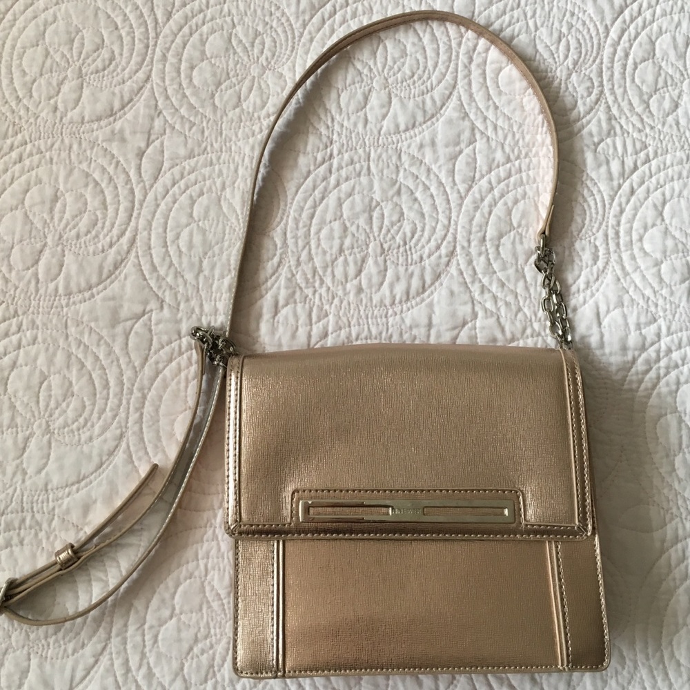 Nine West rose gold crossbody bag