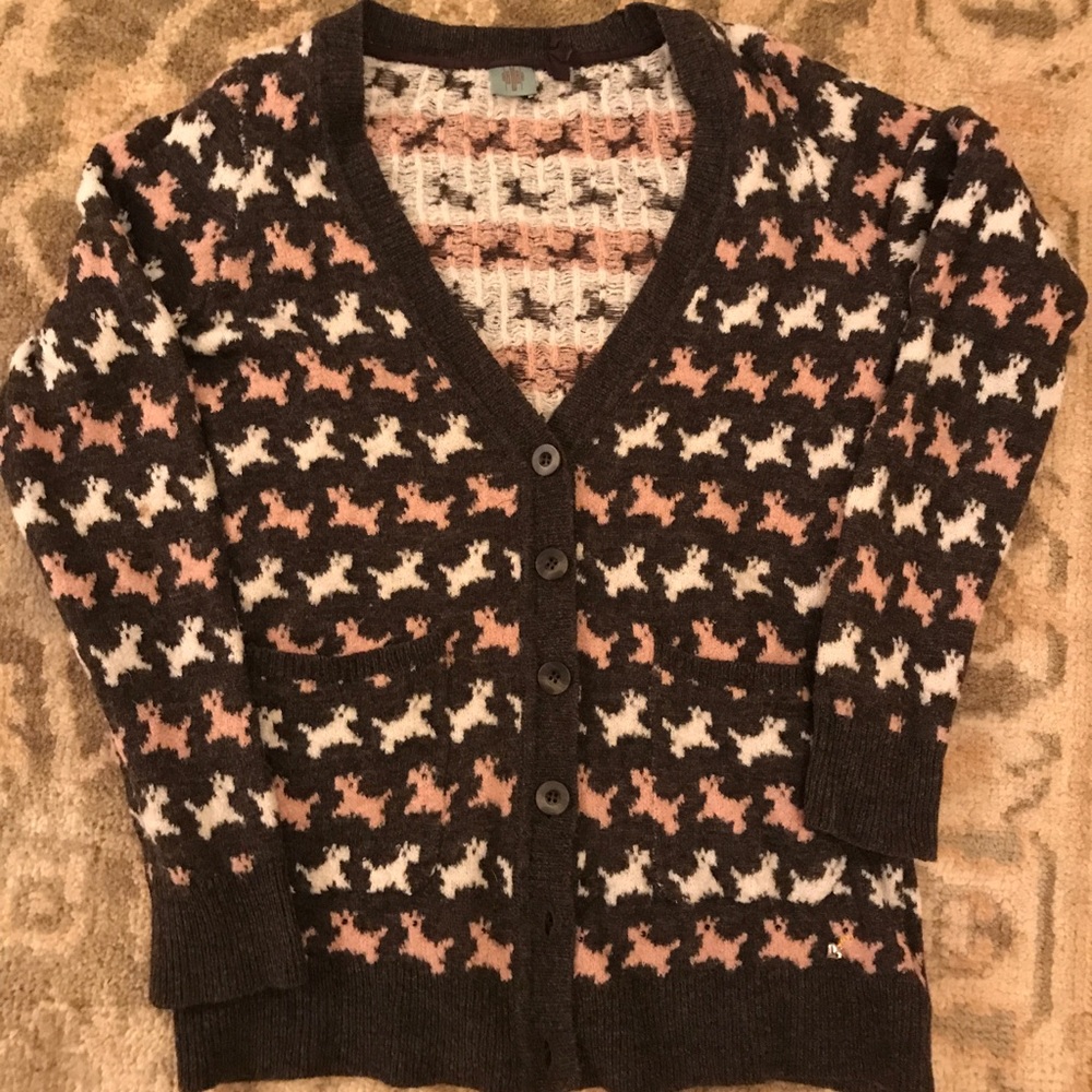 Scottish Terrier Print Anthropologie Sweater