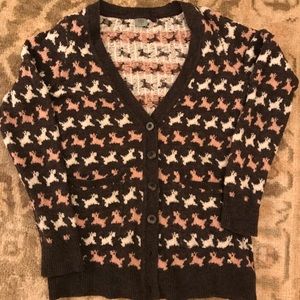 Scottish Terrier Print Anthropologie Sweater