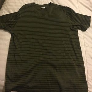 Army green striped shirt