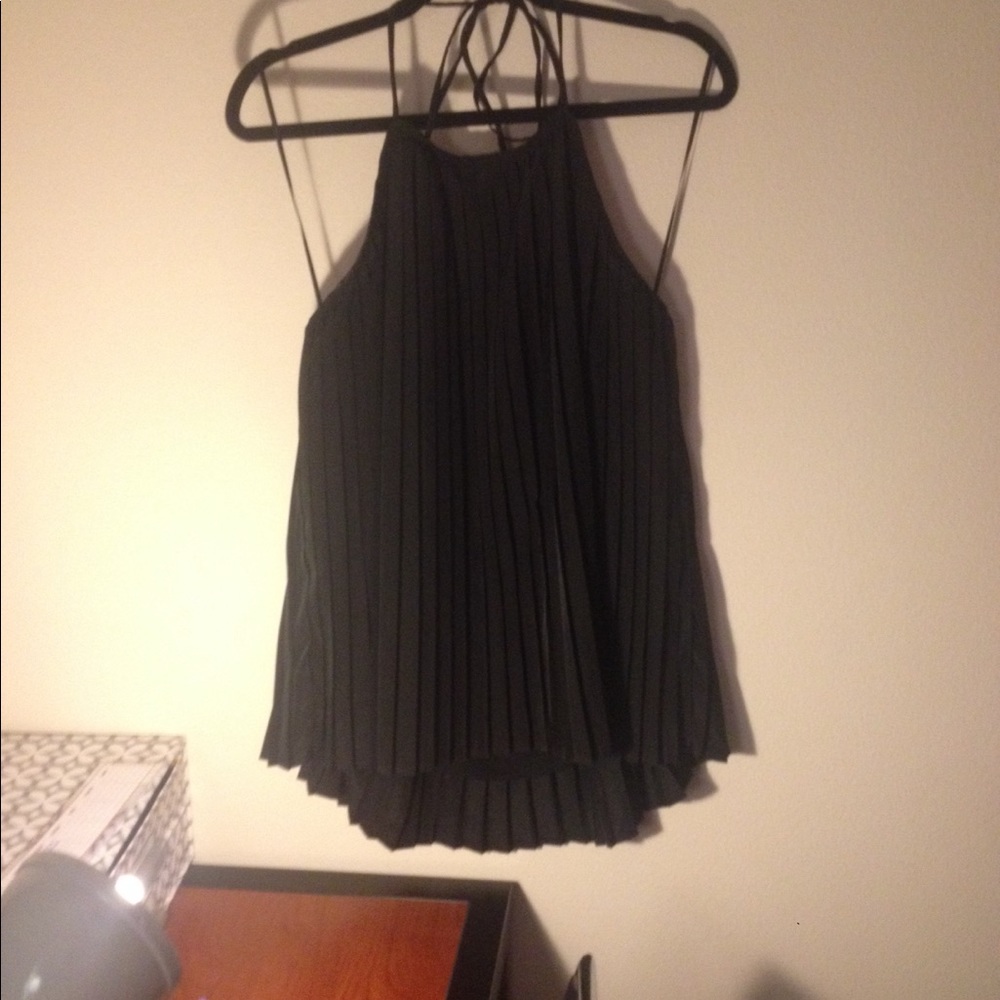 NastyGal Pleated Halter Top