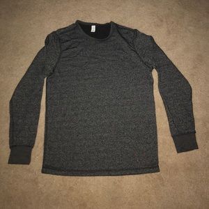 Men's Five Four Club Black and White Snow Sweater