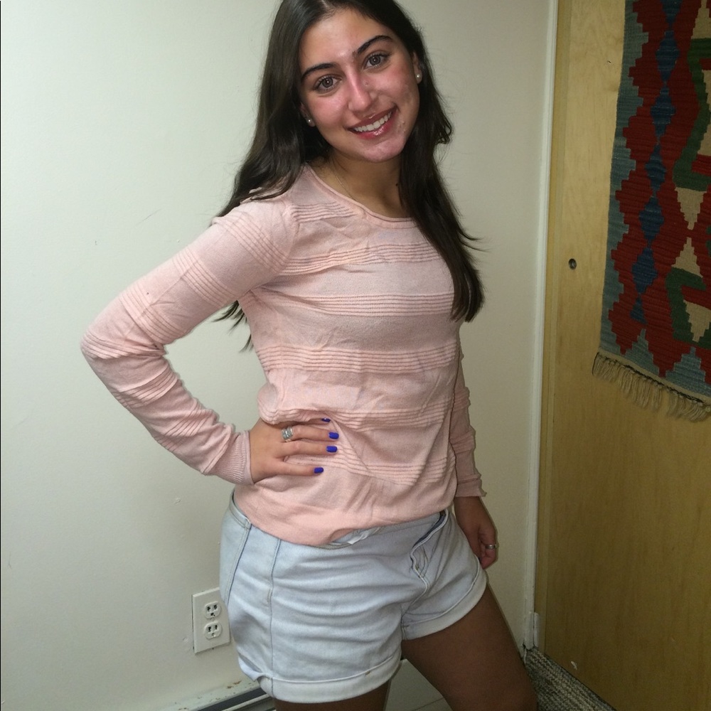 Pink long sleeve tee