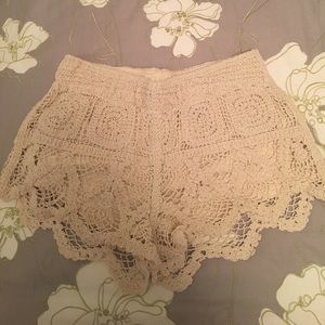 Crochet shorts