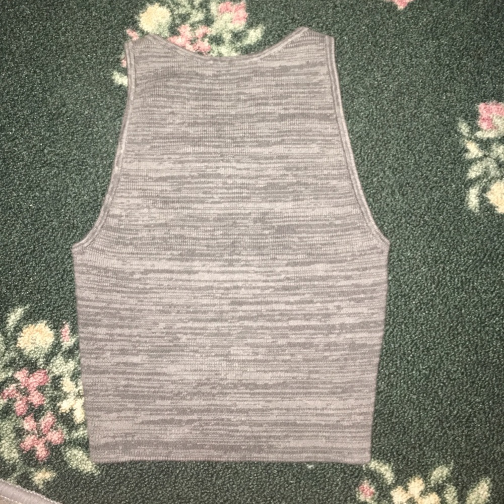 Grey crop top