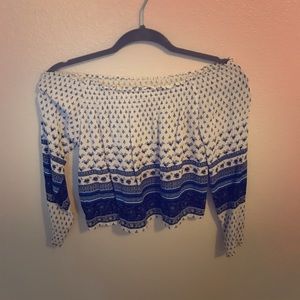 Off the shoulder boho top