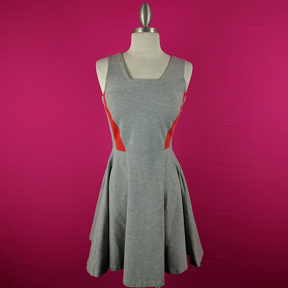 French Connection Dresses French Connection 4 Grey Orange Dress Fit