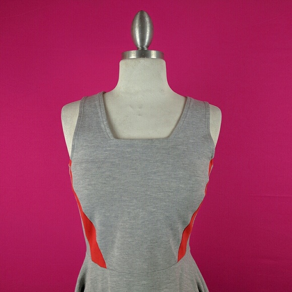 French Connection Dresses French Connection 4 Grey Orange Dress Fit