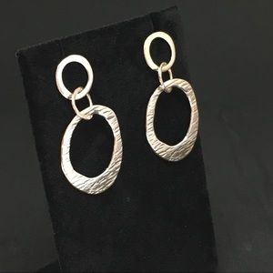 Silpada Interlocking Silver Earrings