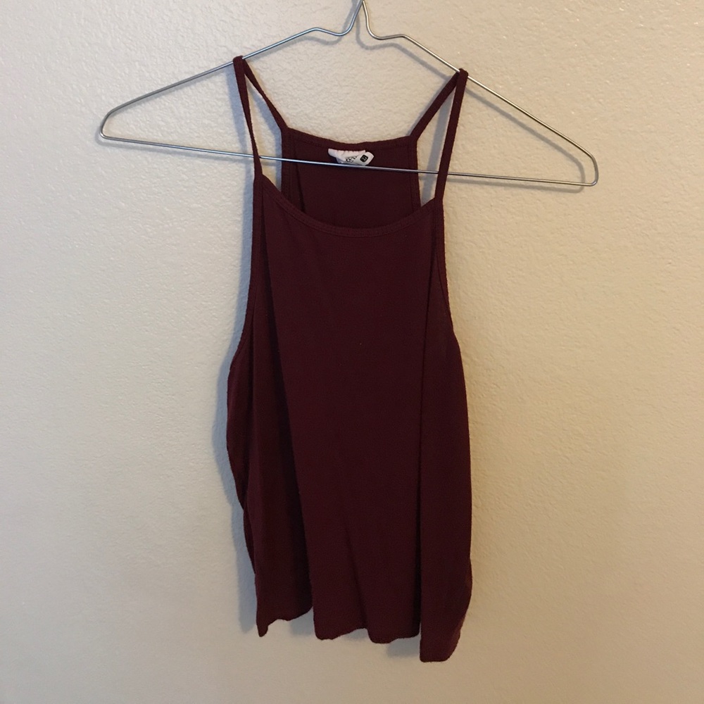 Maroon crop top