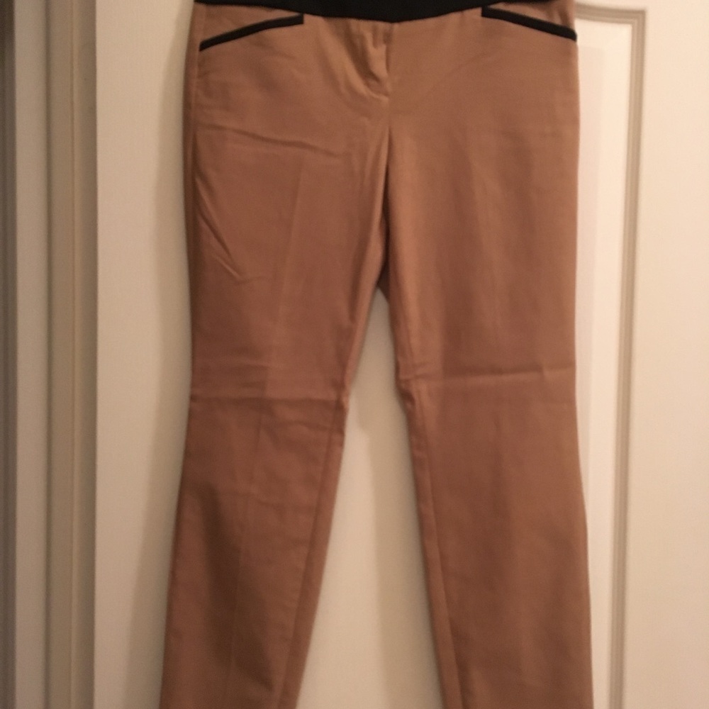The limited size 8 beige with black stripes pants