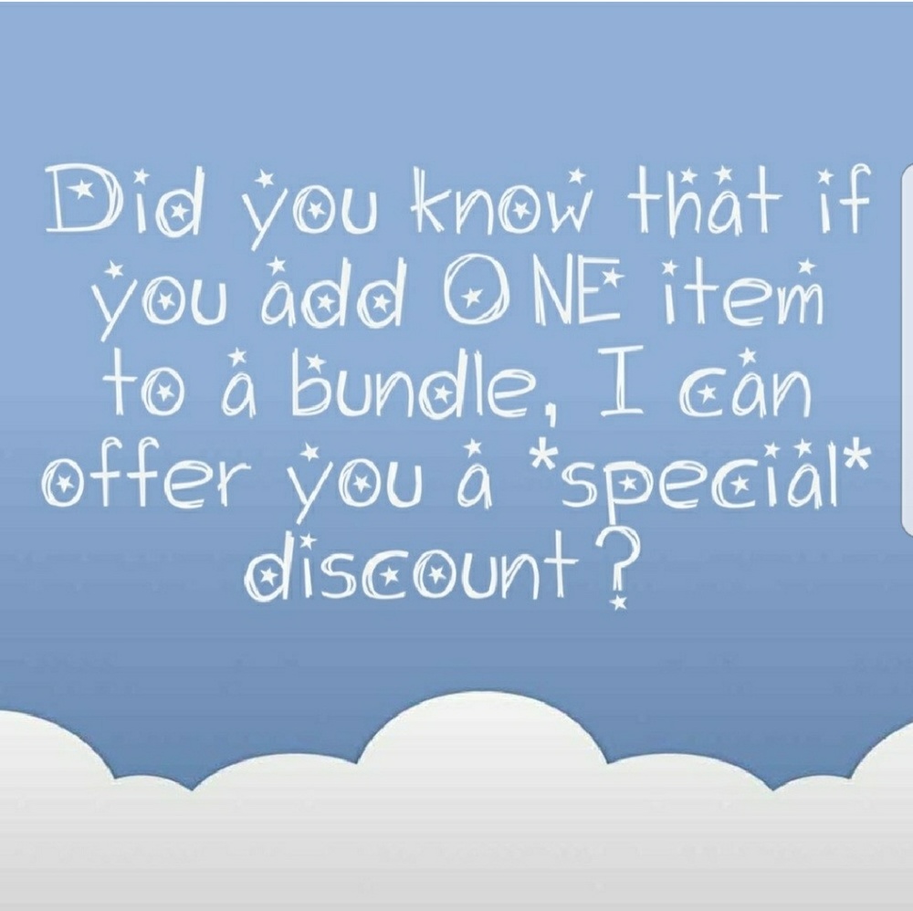 ☝️YOU CAN ADD just ONE item to a BUNDLE!
