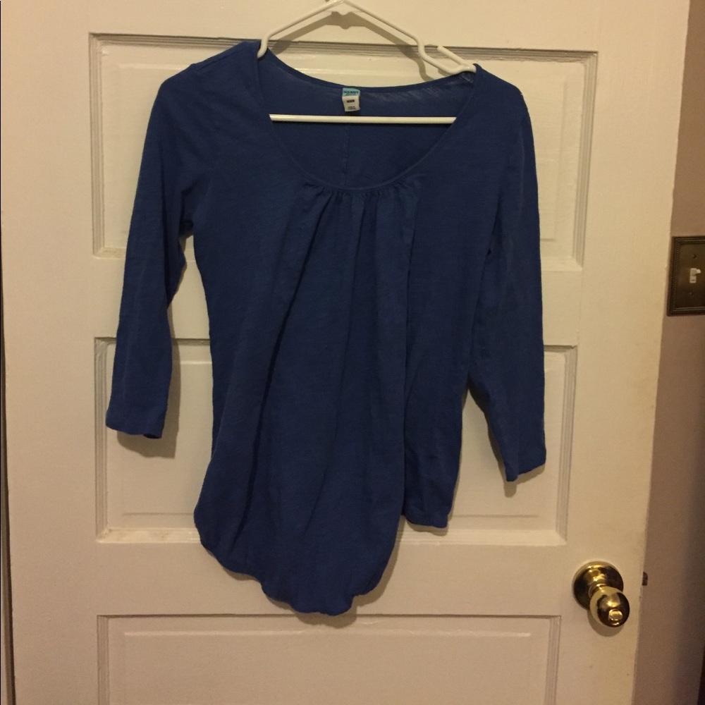 Blue Old Navy maternity top