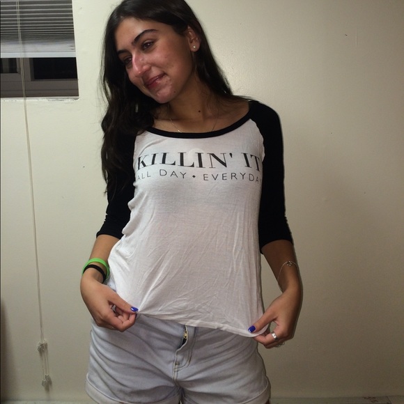 3/4 sleeve Killin it tee - Picture 1 of 1