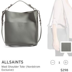 All Saints Mast Shoulder Tote