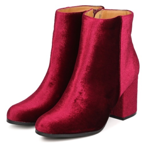 Wet Seal Shoes - Wet seal qupid velvet booties