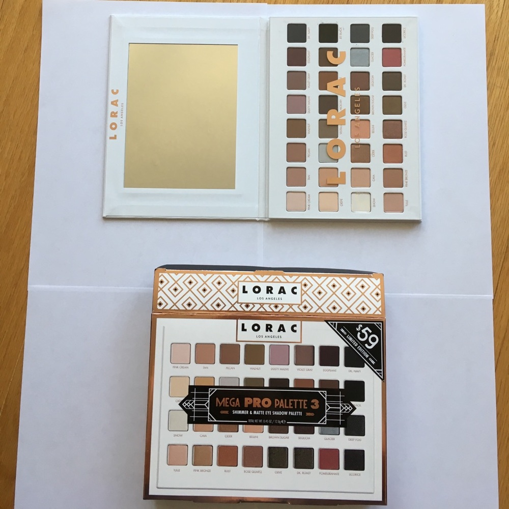 NWT Lorac mega pro3 eyeshadow palette