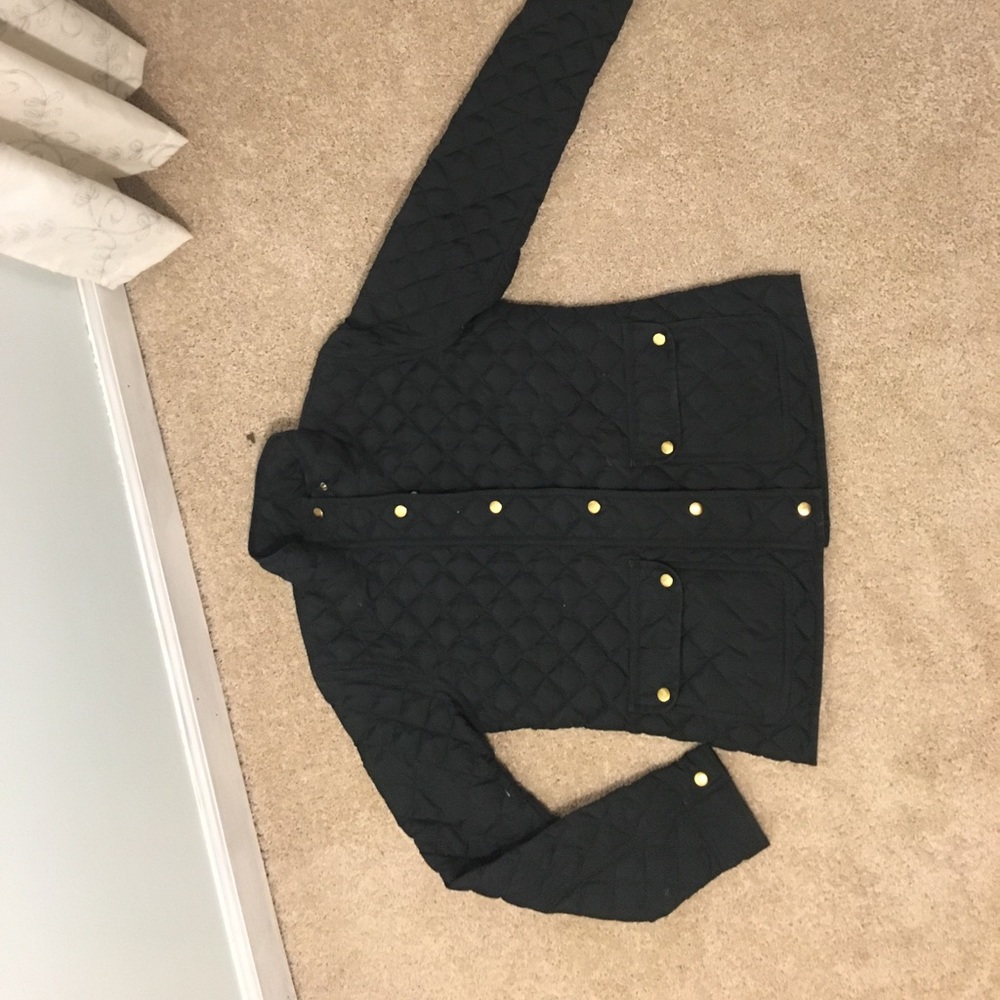 J crew quilted jacket
