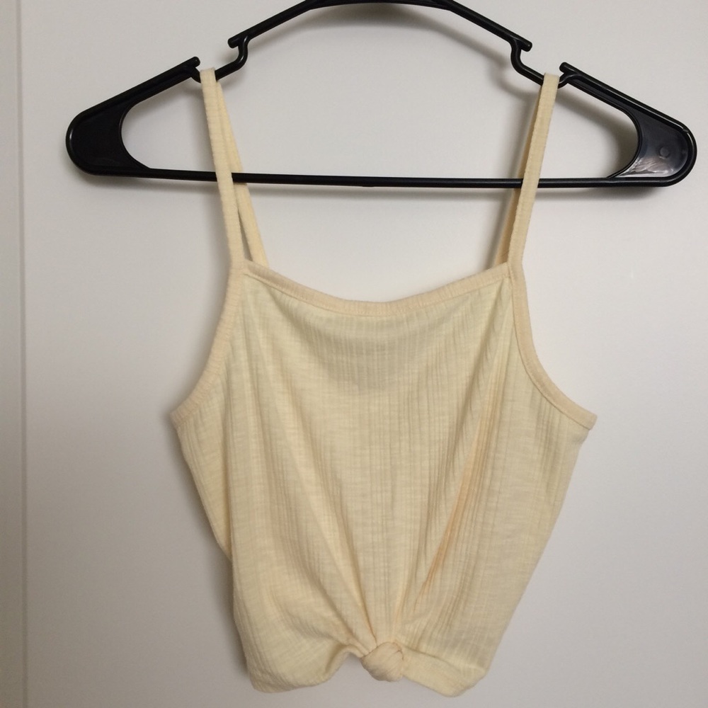 Yellow crop top