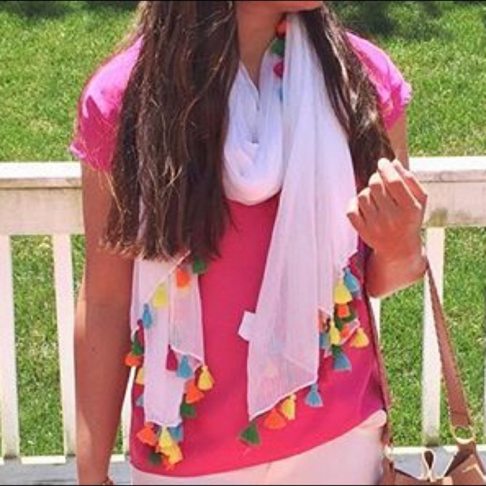 Colorful Tassel Scarf