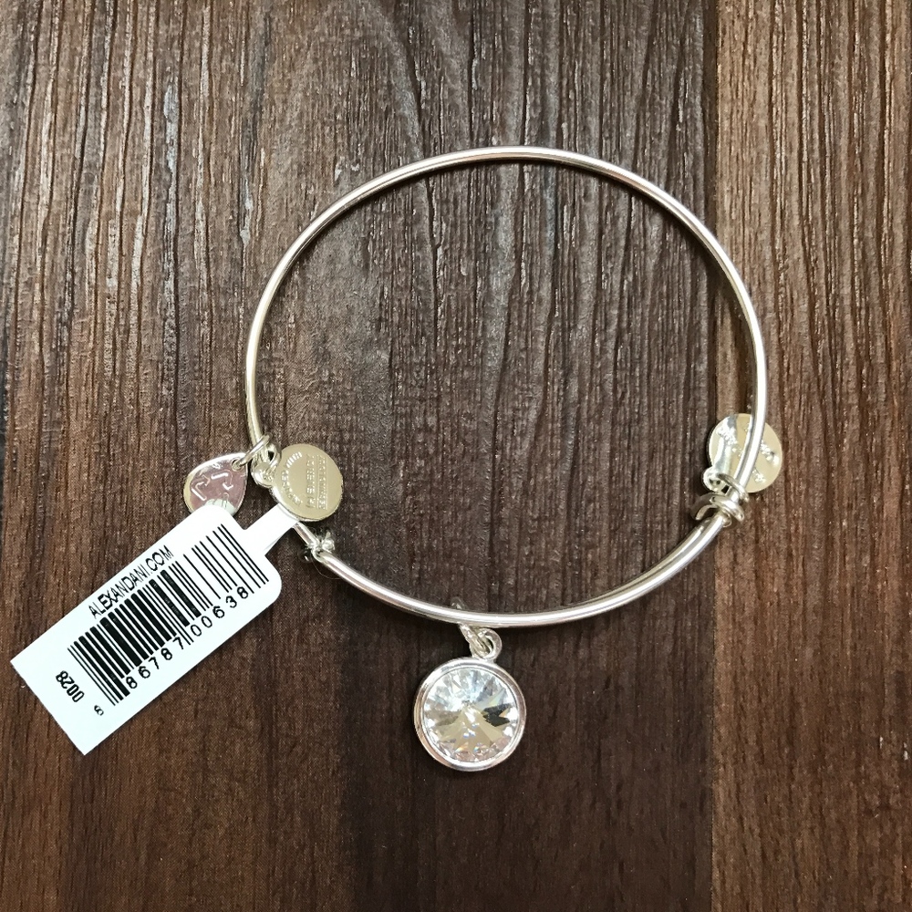 Alex and Ani Swarovski Crystal silver bracelet