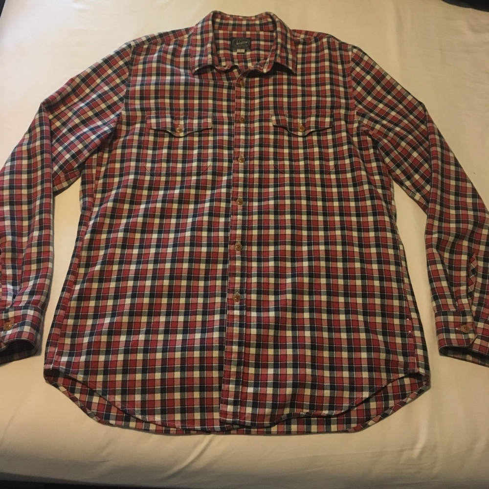 Large J Crew mens flannel shirt