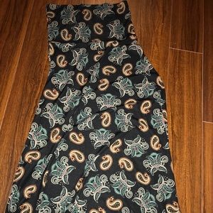 Lularoe Bohemian print black maxi XXS NEW
