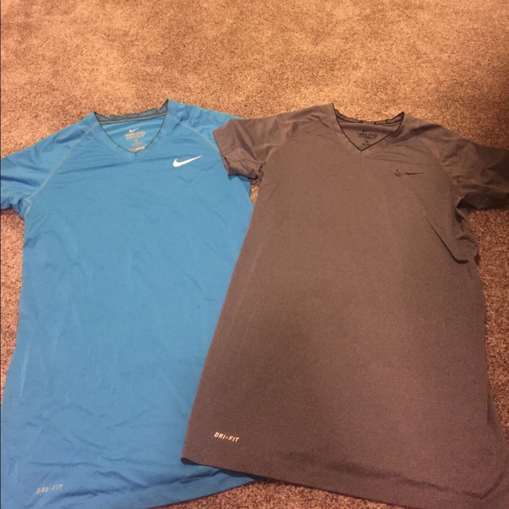Nike pro combat fitted tee shirts
