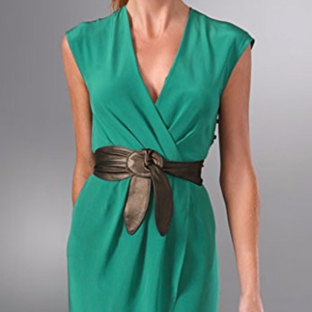 Twelfth St. Cynthia Vincent Belted Wrap Dress NWT