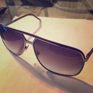 Dior Homme Men's Tinted Aviator Frame - Purple