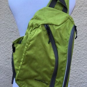 Green Eddie Bauer Cross Shoulder Backpack
