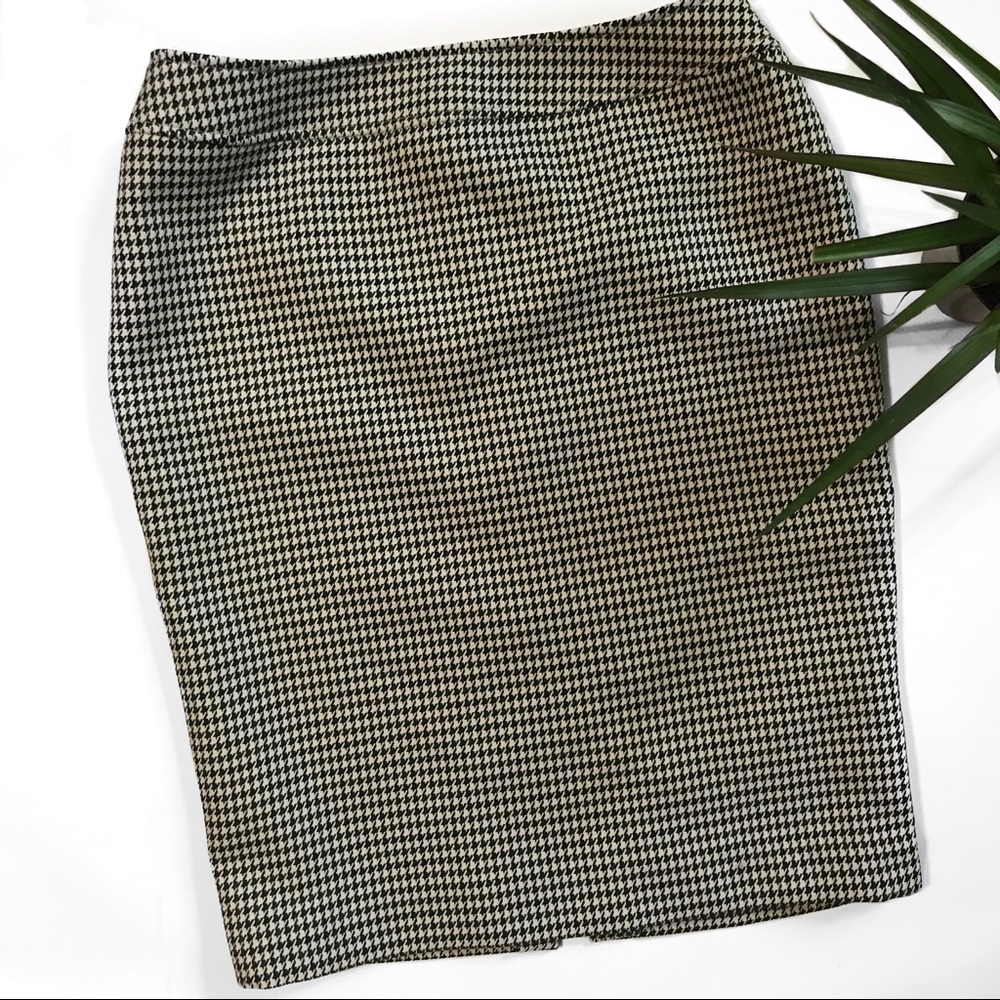 Tahari ASL Houndstooth Pencil Skirt Size 8