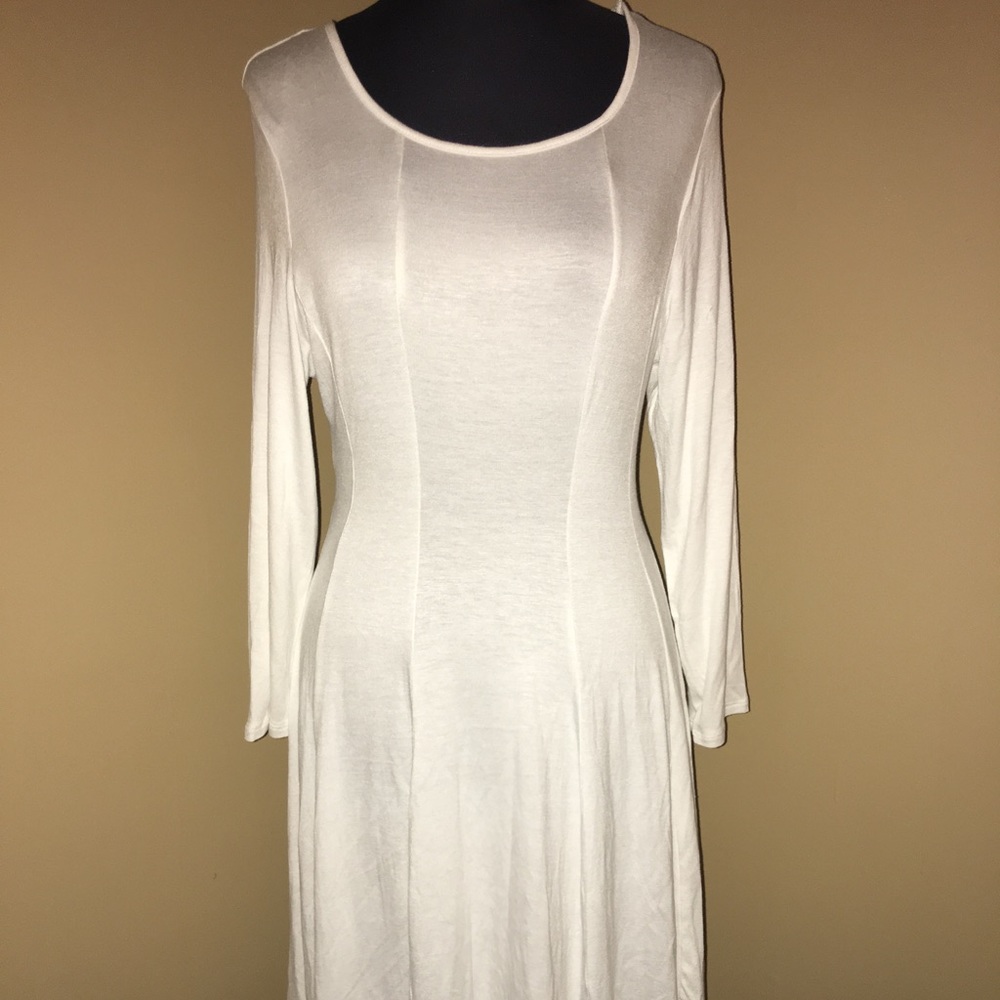 NWOT Off White Flare Dress