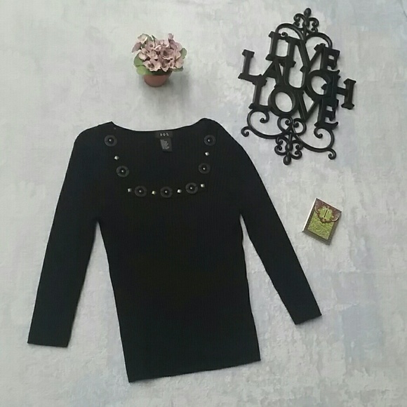 Black RQT long sleeve blouse L - Picture 1 of 4