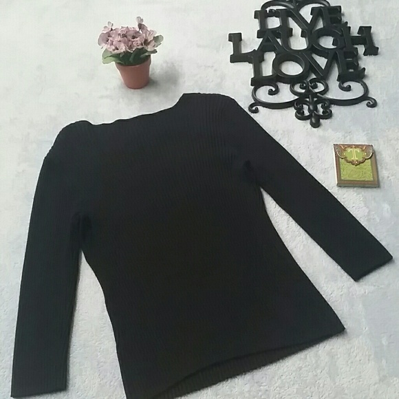 Black RQT long sleeve blouse L - Picture 4 of 4