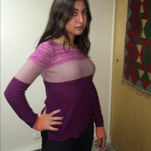 Pink/ purple ombré sweater