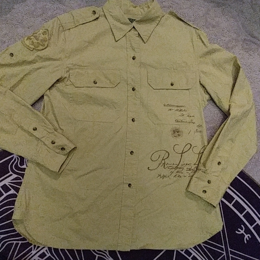 Ralph Lauren Size M Khaki Safari Shirt