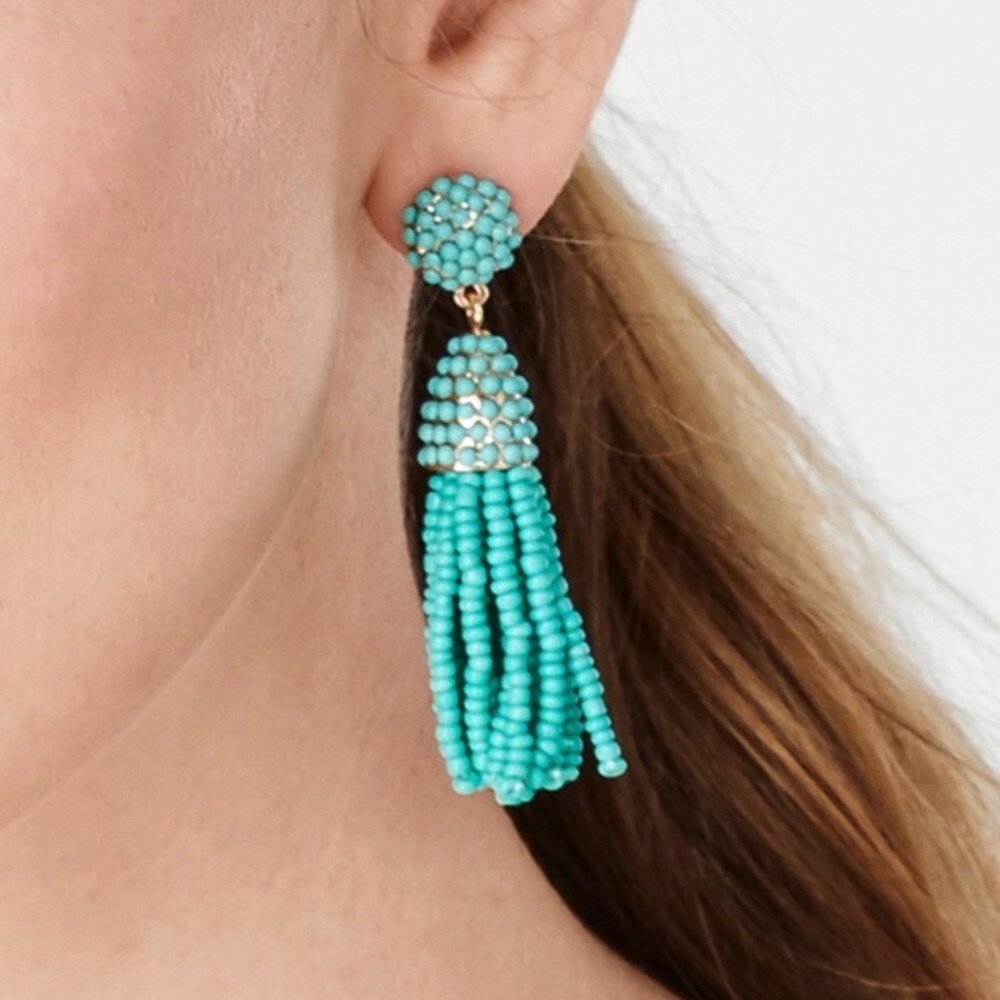 Beaded Tassel Earrings