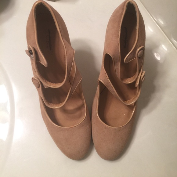 J. Crew Suede maryjanes (made in italy) - Picture 1 of 5