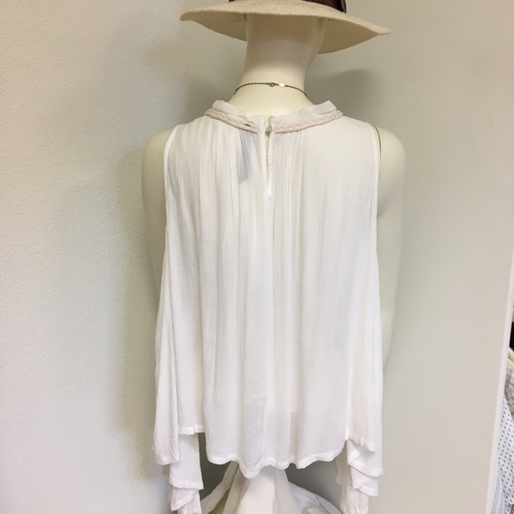 Flowy Crinkled Open Bohemian Camisole - Picture 2 of 4