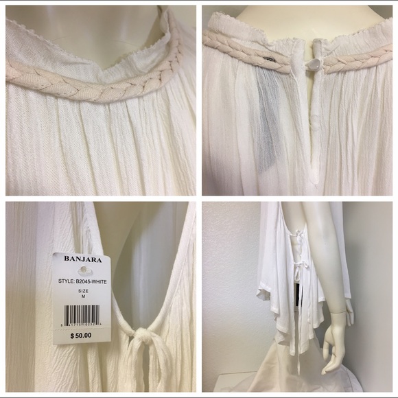 Flowy Crinkled Open Bohemian Camisole - Picture 4 of 4