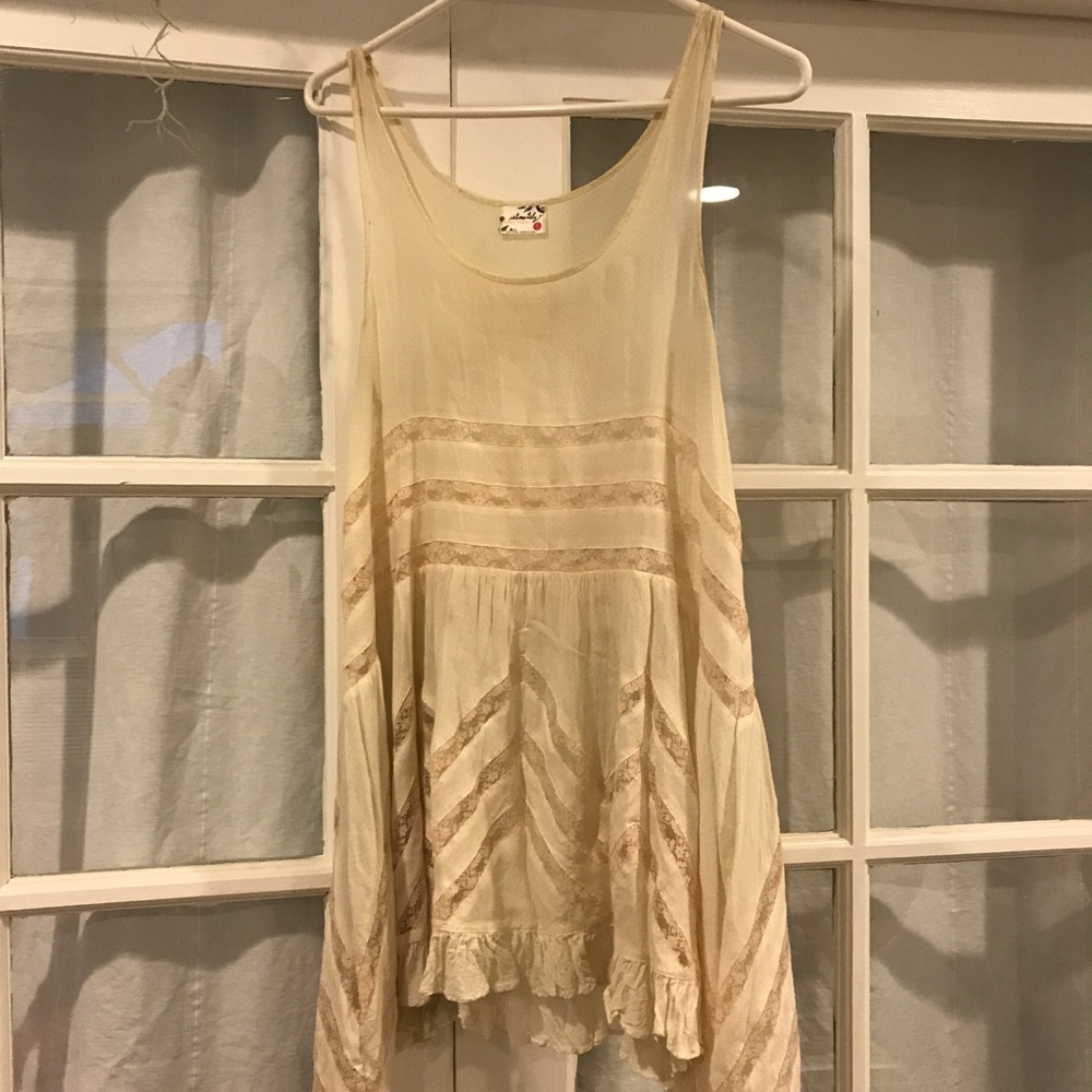Free People Trapeze Slip Dress Ivory