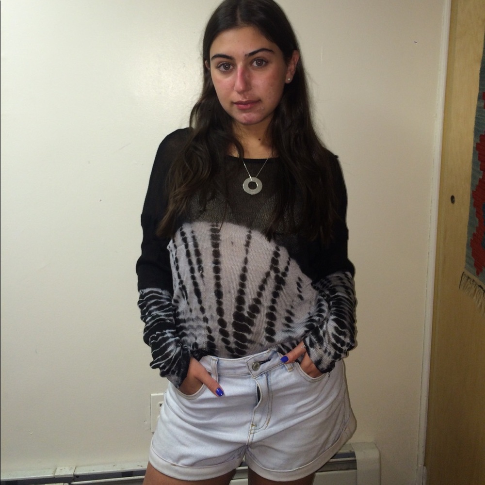 Knit long sleeve tee